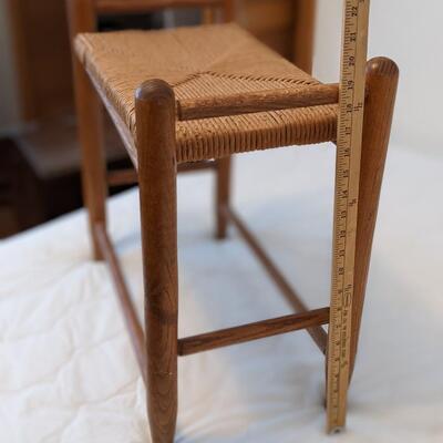 Adorable Vintage Cord Seat Bench