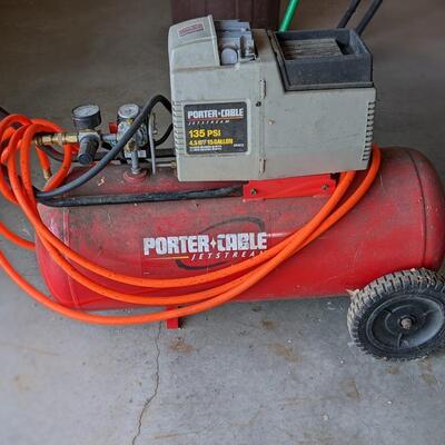 Porter Cable 15 Gal Air Compressor, Works Great