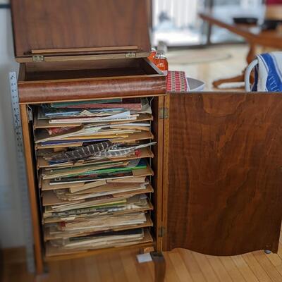 Beautiful Antique Sheet Music File Cabinet