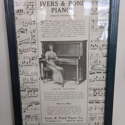 1800's Ives and Pond Upright Piano