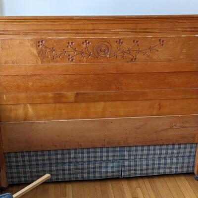 Antique Double Bed Head and Foot Boards