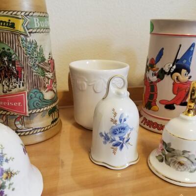 Beer steins and cups