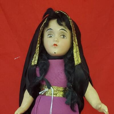 Plastic Doll in Purple Dress