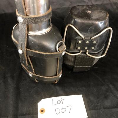 Lot of 2 Romanian Army Surplus Canteens 