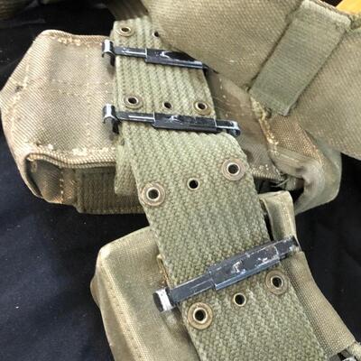 Web Belt Suspenders, M8A1 Scabbard, Canteen and Cover Vietnam