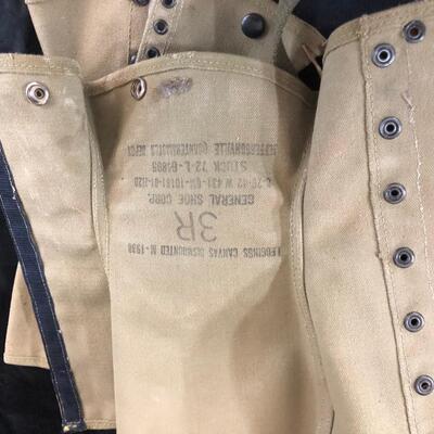 Lot of 2 WWII M-1938 Dismounted Canvas Leggings