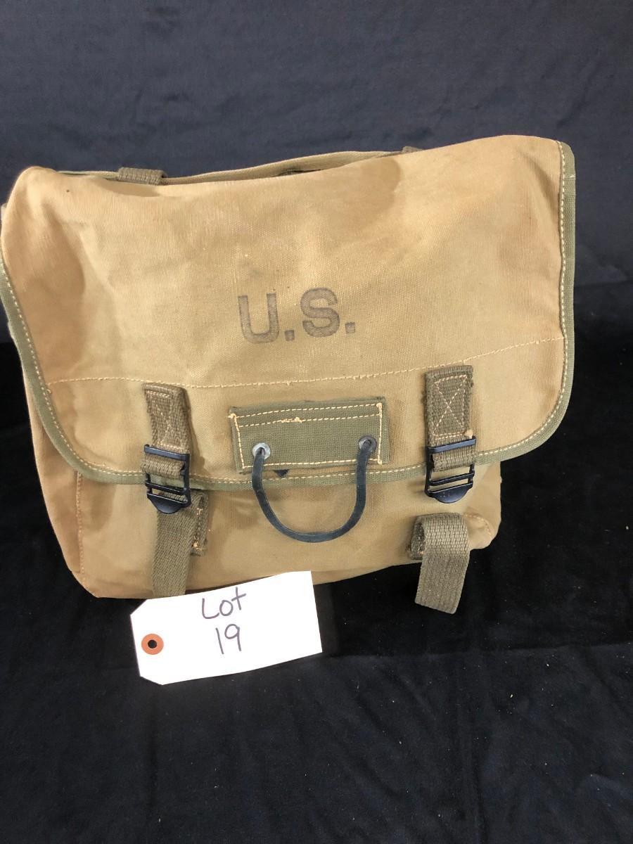 SMONT WW2 US M1936 Canvas Messenger Bag, 12 Vintage Tactical Musette  Satchel Bags Military Crossbody Haversack