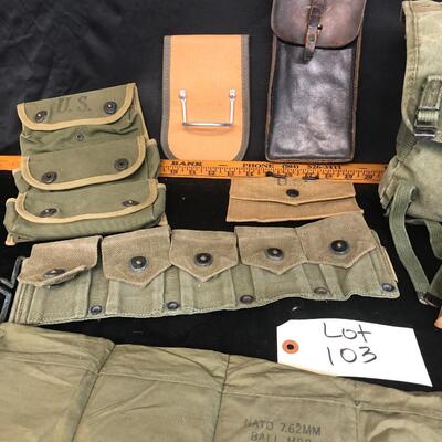 Mixed Lot of US Issue Military Ammo Magazine Bags Holders Pouches 