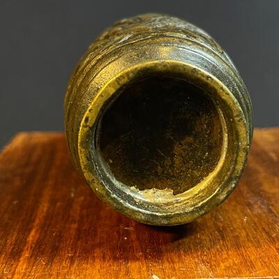 Small Delicate Japanese Meiji-Style Bronze Vase