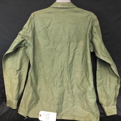Vietnam Era Coat and Pants BDU OG-107 Sateen Olive Shade 107