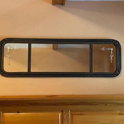 Vintage Etched Mirror With Decorative Frame ~ *See Details