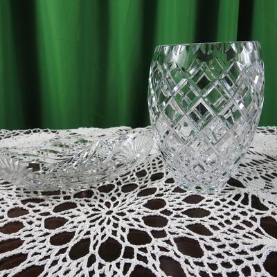 Ceska Crystal vase
