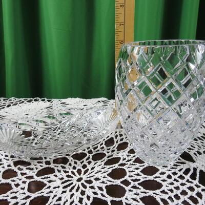 Ceska Crystal vase