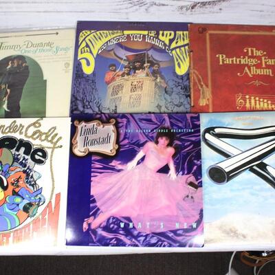 Vintage Lot of Records Original First Press of the Rolling Stones Sticky Fingers, The Monkees, Carly Simon, The Partridge Family & More