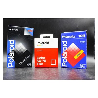 Lot of Unused Color and Black & White Polaroid Film