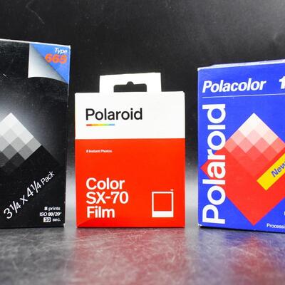 Lot of Unused Color and Black & White Polaroid Film