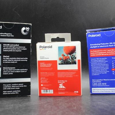 Lot of Unused Color and Black & White Polaroid Film