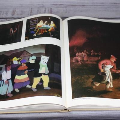 Retro The Alpine Fine Arts Collection Primitive Painting Large Coffee Table Art Book