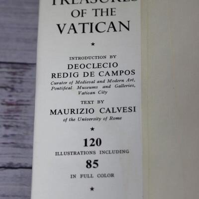 Vintage Coffee Table Religious Artifact Book Treasures of the Vatican