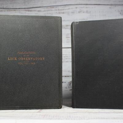 Antique Collectible Rare Astronomy Hardcover Book Publications of the Lick Observatory Vol. VIII - 1908 & United States Japan...