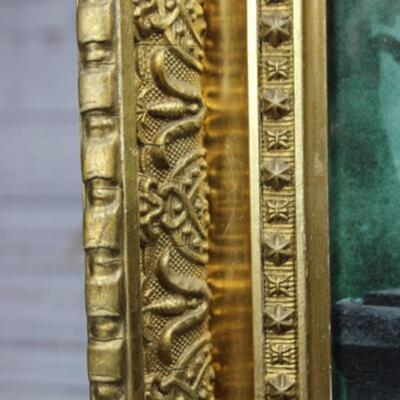 Vintage Gold Picture Frame with Photo of a Young Gentleman