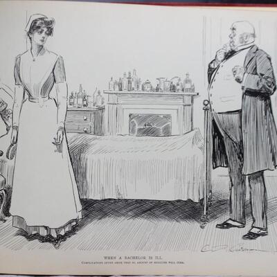 Antique 1907 The Gibson Book II Art Print Collection by Charles Dana Gibson