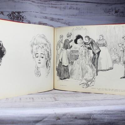 Antique 1907 The Gibson Book II Art Print Collection by Charles Dana Gibson