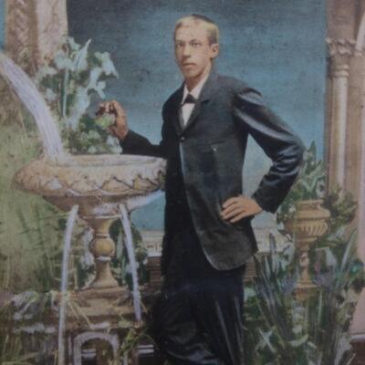 Antique Colorized Victorian Photograph of Well Dressed Man