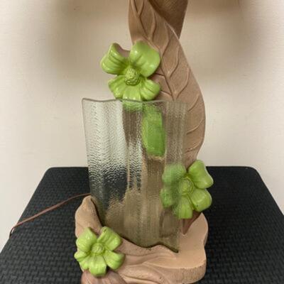 Vintage Mid Century Modern Chalkware Table Lamp Reglor of California 1950