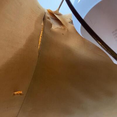 Vintage Mid Century Modern Chalkware Table Lamp Reglor of California 1950