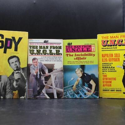 Vintage Collectible Pulp Television Spy Novels The Man From U.N.C.L.E & I Spy