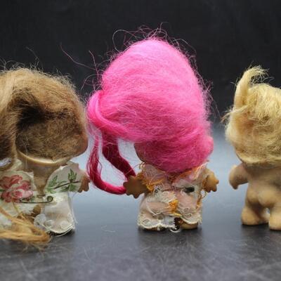 Vintage Lot of Collectible Dam Things Establishment Troll Dolls