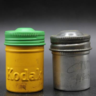 Vintage Lot of Kodak 35mm Metal Film Canisters