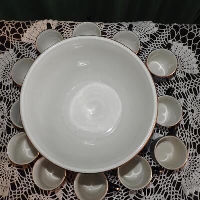 Tom and Jerry punch bowl set