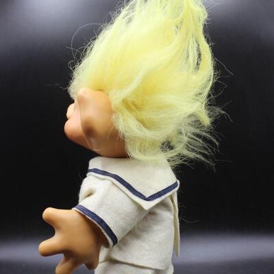 Vintage 1964 Dam Things Establishment Blue Eyes Sailor Outfit 12" Troll Doll