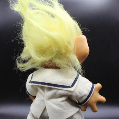 Vintage 1964 Dam Things Establishment Blue Eyes Sailor Outfit 12" Troll Doll