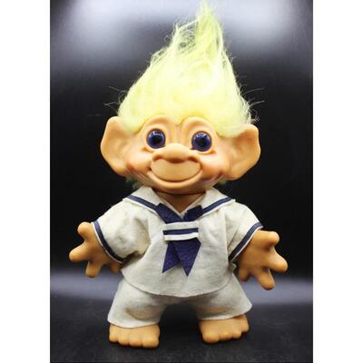Vintage 1964 Dam Things Establishment Blue Eyes Sailor Outfit 12" Troll Doll