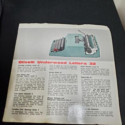 Olivetti Typewriter with case