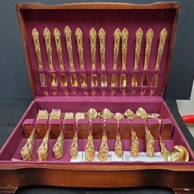 Lifetime Cutlery & Case - 23 K Gold Plated Tableware