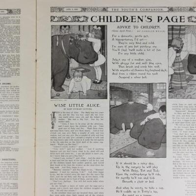 Pair of Antique Magazines The Youth's Companion New England Edition