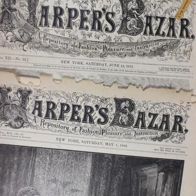 Antique 19th Century Scientific American, Harper's Bazar, Frank Leslie's Illustrated & More