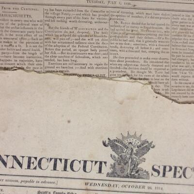 Antique 18th and 19th Century Daily New York Tribune, Dunlap's American Daily Advertiser, The Los Angeles Times & More
