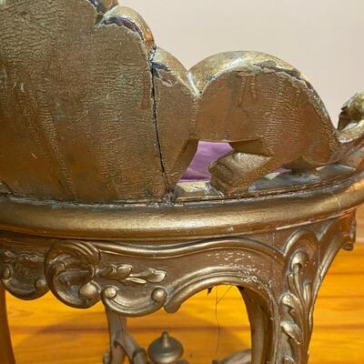 Gold Ornate Vanity Stool ~ *See Details ~ Project Piece