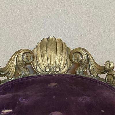 Gold Ornate Vanity Stool ~ *See Details ~ Project Piece