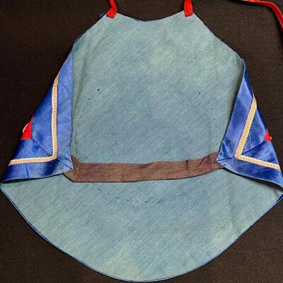 Antique Embroidered Chinese Silk Pocket Bib