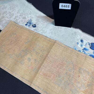 Antique Chinese Silk Panel Embroidered Fragments