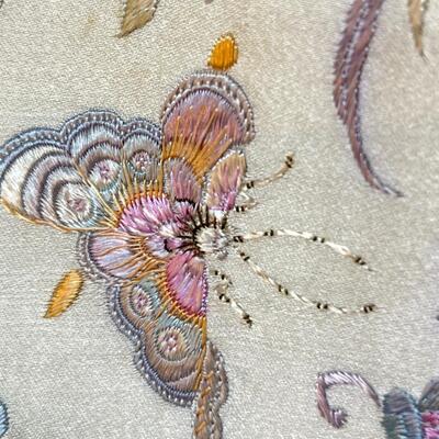 Antique Chinese Silk Embroidered Panel Fragments