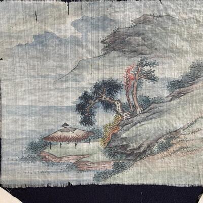Antique Chinese Silk Embroidered Panel Fragments