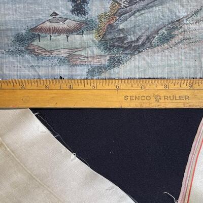 Antique Chinese Silk Embroidered Panel Fragments