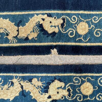 Pair of Vintage Small Chinese Rugs - good condition!